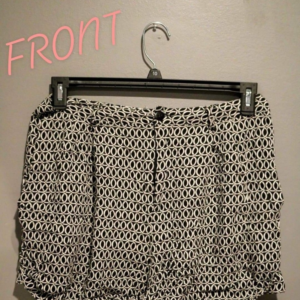 Black and White Shorts